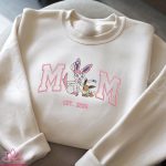 Custom PokaMom Embroidered Shirt, Persionalized Anime Characters Sweatshirt, Anime Mother's Day Gift, Birthday Gift For Mom, Pocket Beast - Image 4