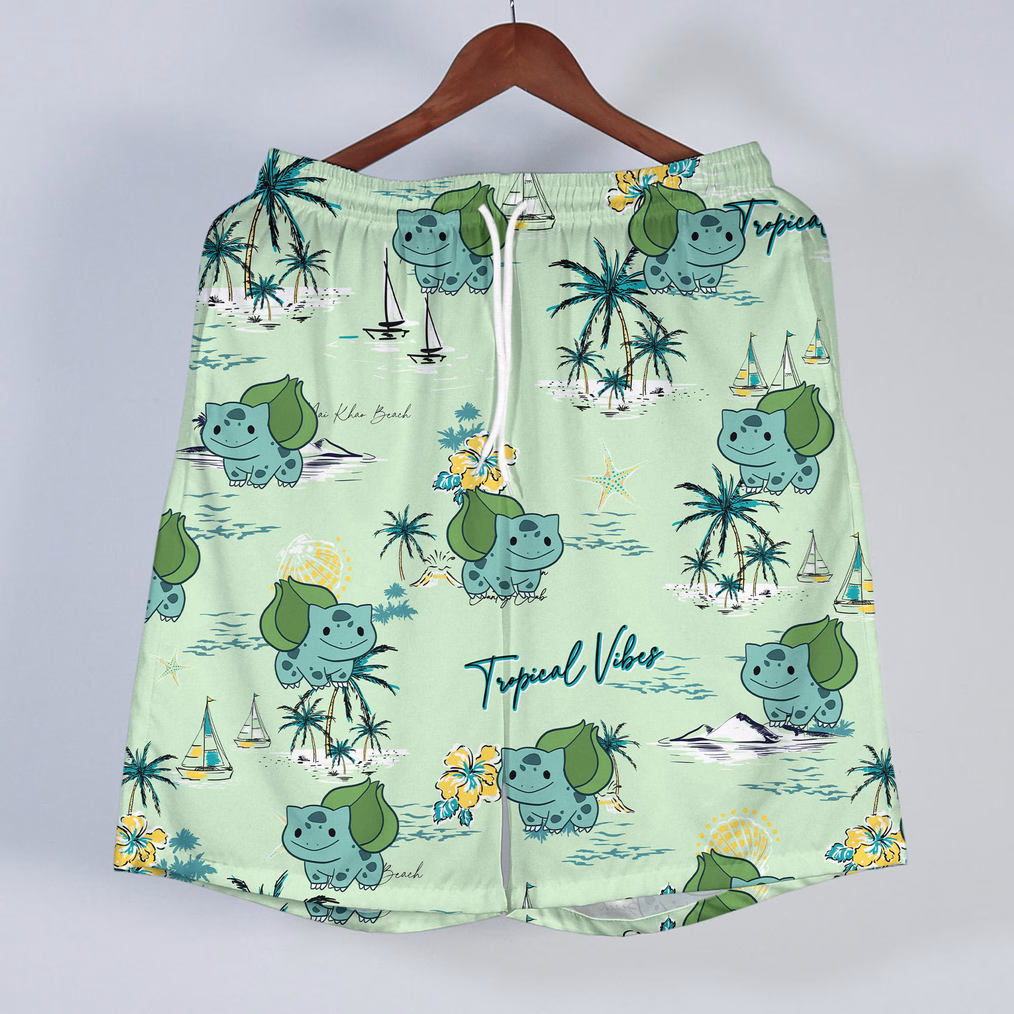 Bulbasaur Hawaiian Shirt Tropical Button Up Shirt Cute Summer Beach Short Matching Set Unisex Outfit Bulbasaur Shirt Gifts - Image 4