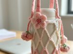Crochet Drink Carrier PDF Pattern – Cherryblossom Cake Cup Holder (Digital Download) - Image 2