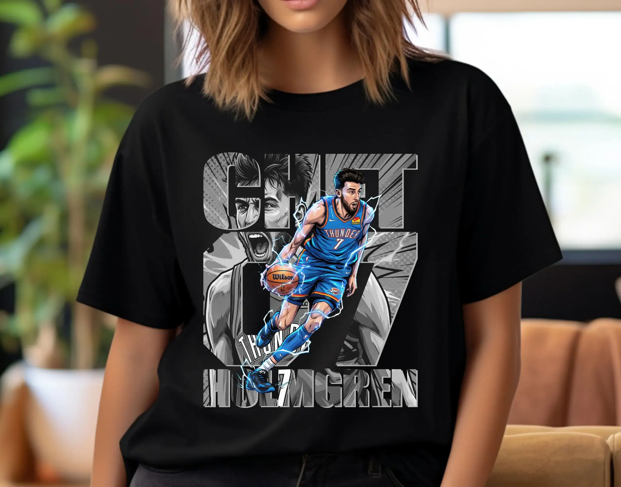 Basketball Player T-Shirt Design: Holmgren Comic Graphic Shirt