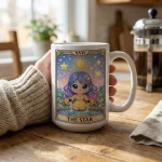 Magical Star Tarot Mug Gift Cute Astrology Coffee Cup Mystical Spiritual Ceramic Mug Gift For Her Witchy Lover - Image 2