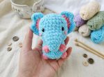 Mini Elephant Crochet Pattern PDF – Amigurumi Safari Nursery Toy Tutorial (PDF Download) - Image 9