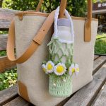 Crochet Bottle Holder Pattern, Daisy Flower Tote Bag, Beginner Friendly (PDF Download)
