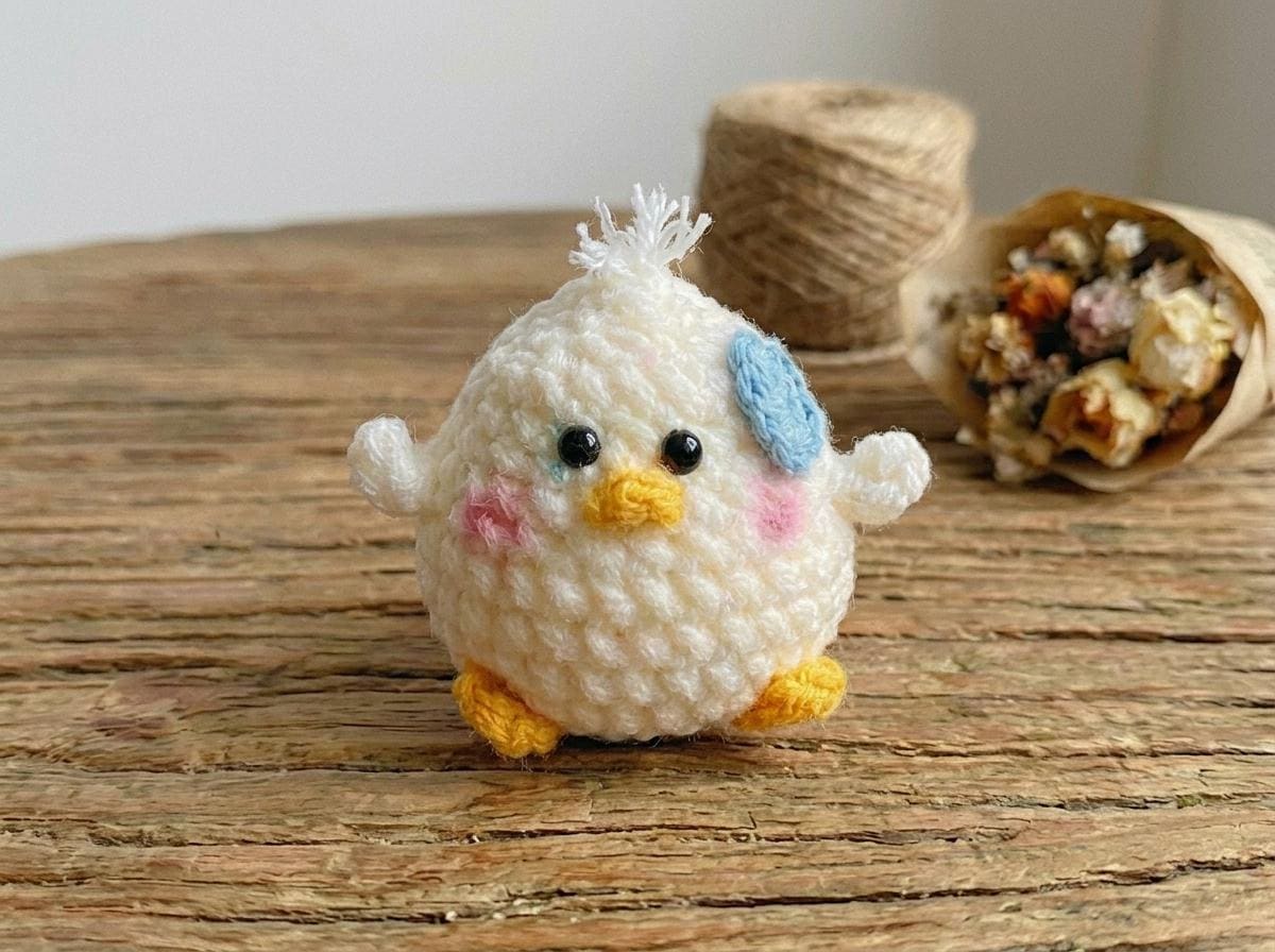 il_fullxfull.8050134264_ntar.jpg Amigurumi Chicken Crochet Pattern, Beginner Friendly Plush Toy (PDF Pattern) - Image 1