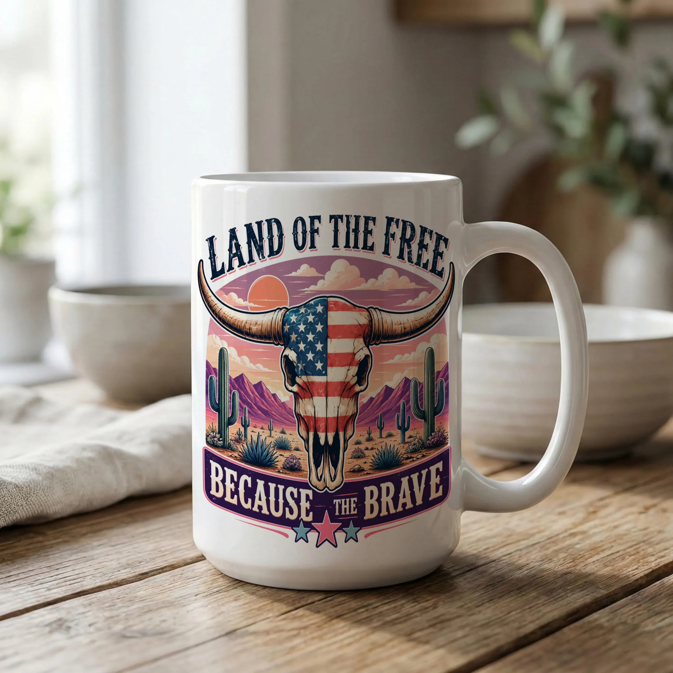 Patriotic Mug, Western Coffee Mug, American Flag Mug, Cowboy Coffee Cup, Veteran Gift, 4th of July Mug Patriotic Mug, Western Coffee Mug, American Flag Mug, Cowboy Coffee Cup, Veteran Gift, 4th of July Mug - Image 1