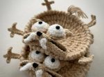 Crochet Animal Coaster Pattern, Funny Mug Rug, Desk Decor (PDF Pattern)