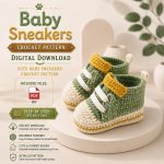 Baby Sneakers Crochet Pattern PDF, Cute Crochet Baby Booties, Beginner Friendly Baby Shoes Pattern, Instant  Digital Download