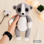 Slow Loris Crochet Pattern PDF, Cute Amigurumi Animal Pattern, Crochet Plush Toy Tutorial, Kawaii Stuffed Animal, Instant Download Digital Download - Image 4