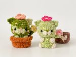 Crochet Cat Cactus Pattern | Low Sew Plush Toy | 2-in-1 Bundle (PDF Pattern)