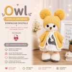 Owl Amigurumi Crochet Pattern PDF, Cute Owl Doll Crochet Tutorial, , Beginner Friendly Plush Pattern Gift Digital Download