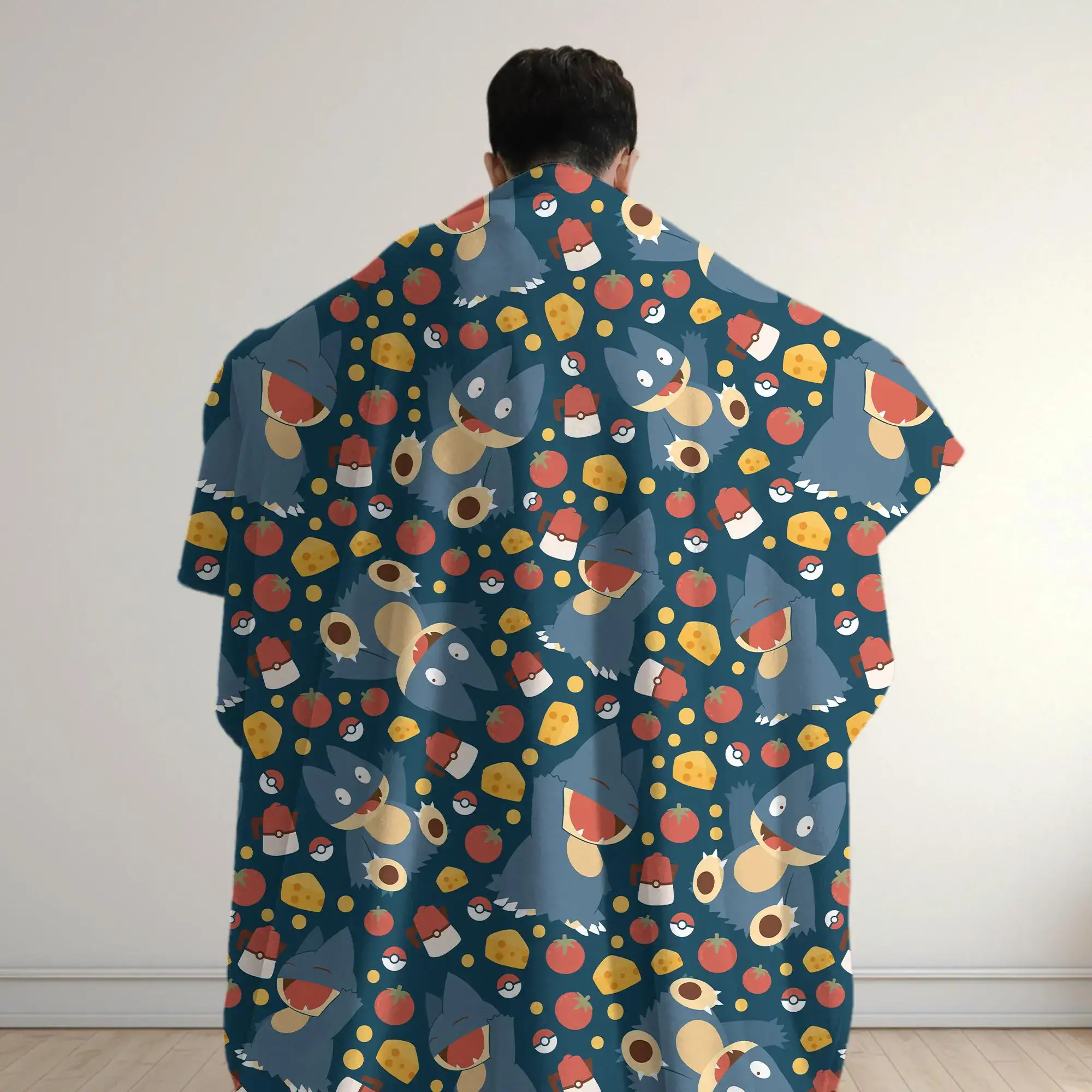 Munchlax Fleece Blanket Cute Food Pattern Cozy Throw Blanket Funny Family Baby Blanket Christmas Home Decor Munchlax Blanket Gifts - Image 4