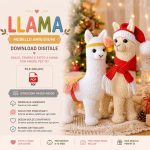 Llama Amigurumi Crochet Pattern PDF | Christmas Alpaca Crochet Tutorial | Cute Plush Animal Pattern | Gift Digital Download