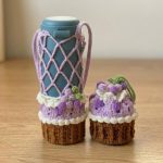Crochet Bottle Holder Pattern, Cupcake Design, Daisy Tote Bag (PDF Download)