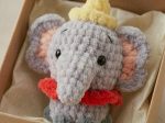 Mini Elephant Crochet Pattern PDF – Amigurumi Safari Nursery Toy Tutorial (PDF Download)