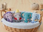 Mini Elephant Crochet Pattern PDF – Amigurumi Safari Nursery Toy Tutorial (PDF Download) - Image 4