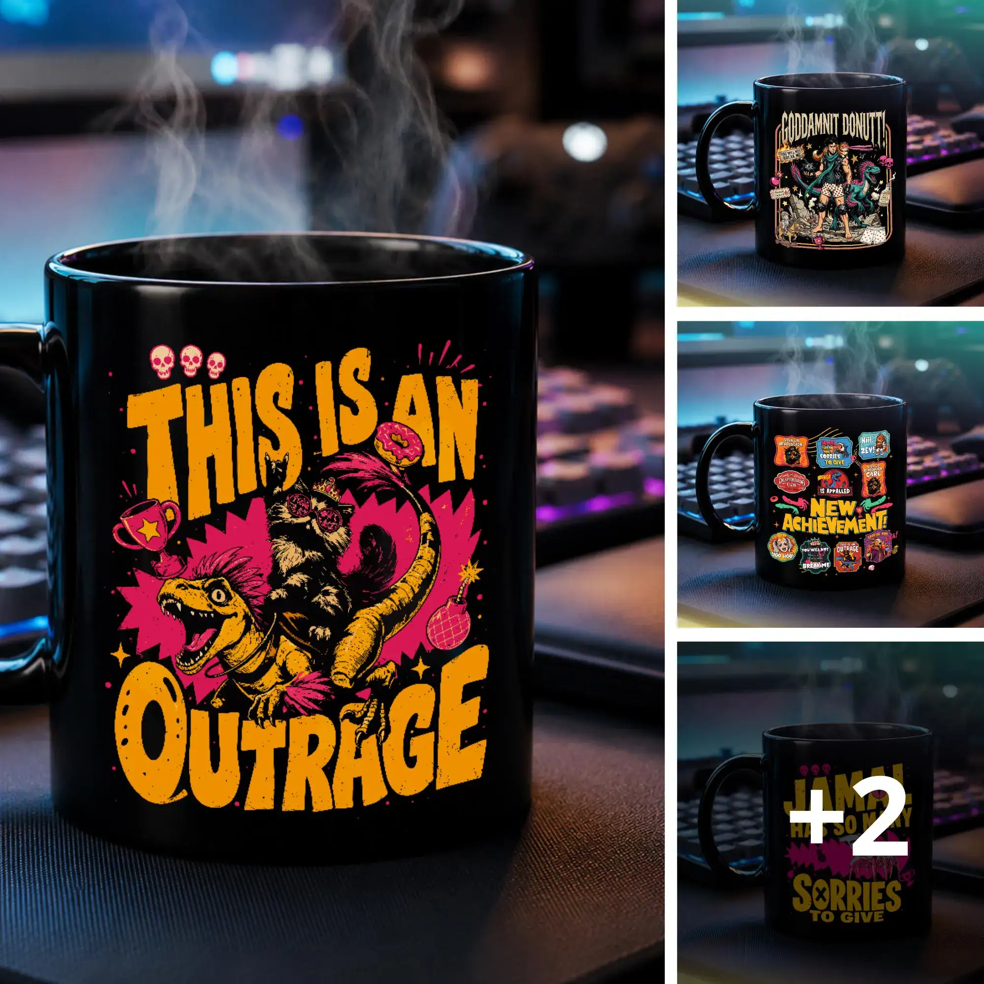 Dungeon Crawler Carl Mug, This Is An Outrage Mug, Dad Achievement Gift, DCC Fan Merch, Funny LitRPG Dad Mug Gift