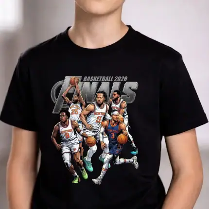 Basketball Players T-Shirt Design: Basketball 2026 Finals Comic Graphic Tee - Image 3