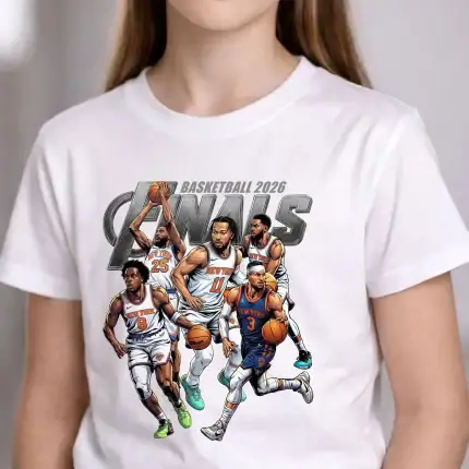 Basketball Players T-Shirt Design: Basketball 2026 Finals Comic Graphic Tee - Image 4