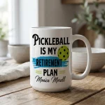 Pickleball Retirement Gift, Personalized Retirement Mug, Pickleball Gift for Retiree, Custom Name Coffee Mug, Retirement Present - Image 5