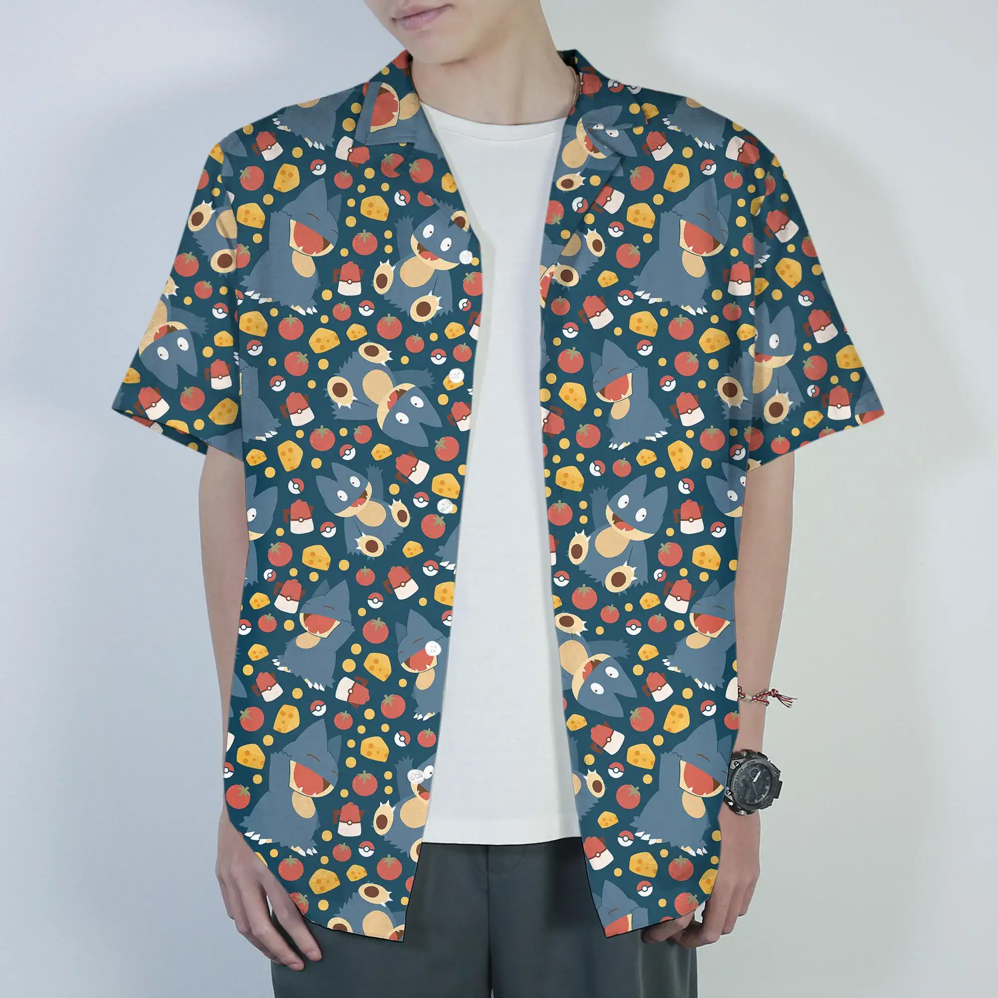 Munchlax Hawaiian Shirt Tropical Button Up Shirt Summer Beach Vacation Outfit Matching Set Unisex Munchlax Shirt Gifts - Image 2