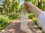 Flower-shaped crochet water bottle holder, cat paw print water bottle holder, mesh bag, easy to make for beginners, download now. - Image 5