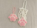 Flower-shaped crochet water bottle holder, cat paw print water bottle holder, mesh bag, easy to make for beginners, download now.