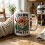 Cowboy Mug, Western Coffee Mug, Country Coffee Cup, Rustic Cowboy Gift, Western Decor Mug, Rodeo Cow Skull Mug - Image 4