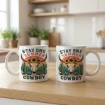 Cowboy Mug, Western Coffee Mug, Country Coffee Cup, Rustic Cowboy Gift, Western Decor Mug, Rodeo Cow Skull Mug - Image 2