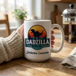 Personalized Dadzilla Mug for Father’s Day Gifts, Husband Mug Gift, Dad Birthday Gift from Kids, Custom Dad Mug, Dinosaur Dad Coffee Mug - Image 3