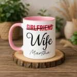 Personalized Wife Mug, Bride Gifts from Groom, Gifts for Wife To Be, Bridal Party Gift Newly Weds Present, Future Mrs Mug Engagement Gift