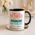 Personalized Retirement Mug, Coworker Retirement Mug, Funny Retirement Gift for Retiree, Custom Retired Coffee Cup - Image 3