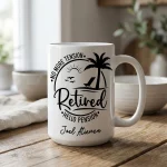 Personalized Retirement Mug, Retirement Gifts for Men, Happy Retirement Gift, Custom Retiree Coffee Mug, Retiring Funny Mug - Image 2