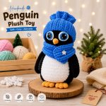 Penguin Crochet Pattern PDF, Penguin Amigurumi Pattern, Crochet Penguin Plush Toy, , Cute Winter Penguin Toy, DIY Baby Gift Digital Download - Image 3