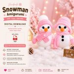 Snowman Crochet Pattern PDF, Snowman Amigurumi Pattern, Christmas Crochet Plush, Winter Crochet Toy, Cute Snowman Doll,  Digital Download