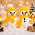 Snowman Crochet Pattern PDF, Snowman Amigurumi Pattern, Christmas Crochet Plush, Winter Crochet Toy, Cute Snowman Doll,  Digital Download - Image 2