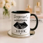 Sonogram Photo Mug, Baby Announcement Gift, Personalized Ultrasound Mug, First Time Dad Gift, New Daddy Gift, Pregnancy Reveal Mug