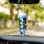 Flower Jellyfish Crochet Pattern PDF, Car Hanging Crochet Pattern, Floral Amigurumi Ornament, Nursery Decor Tutorial Digital Download - Image 2