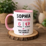 Personalized Birth Stats Mug, New Baby Gift, Custom Baby Birth Announcement Mug, Newborn Keepsake Mug, Baby Name Mug, New Parent Gift - Image 5