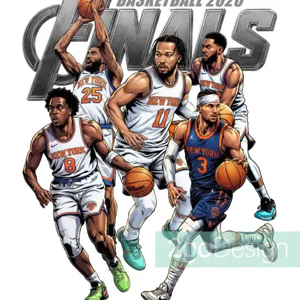 Basketball Players T-Shirt Design: Basketball 2026 Finals Comic Graphic Tee - Image 2