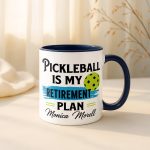 Pickleball Retirement Gift, Personalized Retirement Mug, Pickleball Gift for Retiree, Custom Name Coffee Mug, Retirement Present - Image 2