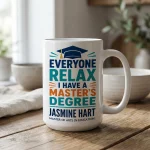 Masters Degree Graduation Mug, College Graduation Mug Class of 2026 Gift, Graduation Gift for Her, Graduation Presents Keepsake Gift
