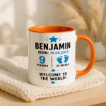 Personalized Birth Stats Mug, New Baby Gift, Custom Baby Birth Announcement Mug, Newborn Keepsake Mug, Baby Name Mug, New Parent Gift - Image 3