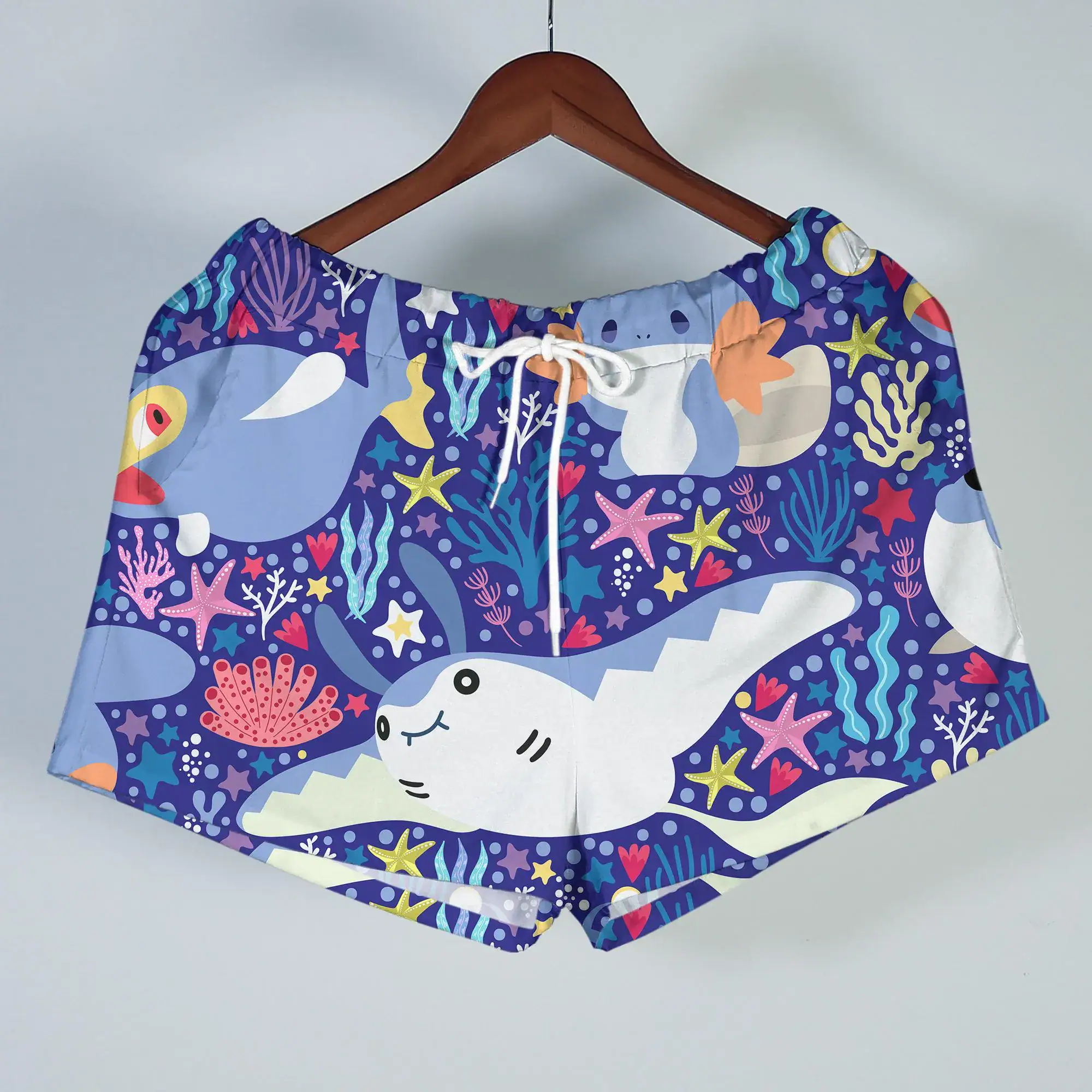 Mudkip Mantyke Hawaiian Shirt Tropical Ocean Button Up Shirt Cute Sea Life Summer Beach Outfit Matching Set Unisex Mudkip Shirt Gifts - Image 5