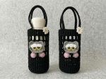 Crochet Cat Water Bottle Holder with Strap, Kawaii Pouch Accessory (Pattern)