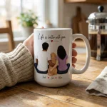 Personalized Pet Family Gifts for Cat Owners Family Pet Portrait Keepsake Gifts for Dog Owners Pet Mugs Family Portrait Memorial Gift - Image 3