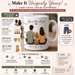 Personalized Pet Family Gifts for Cat Owners Family Pet Portrait Keepsake Gifts for Dog Owners Pet Mugs Family Portrait Memorial Gift - Image 5