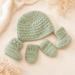 Baby Hat Boots and Mitten Crochet Pattern PDF, Newborn Crochet Set Pattern, Baby Gift Crochet Tutorial, Infant Hat Pattern,  Digital Download - Image 2