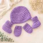 Baby Hat Boots and Mitten Crochet Pattern PDF, Newborn Crochet Set Pattern, Baby Gift Crochet Tutorial, Infant Hat Pattern,  Digital Download - Image 4