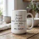 Difference Maker Thank you Gift Custom Teacher Appreciation Gifts Team Appreciation Gift Employee Appreciation Gifts for Coworker Leaving - Image 5