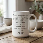 Team Appreciation Gift Thank you Gift for Coworker Leaving Custom Teacher Appreciation Gifts Employee Appreciation Gifts Difference Maker